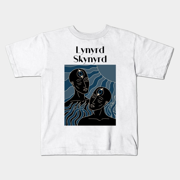The Dark Sun Of Lynyrd Skynyrd Kids T-Shirt by limatcin